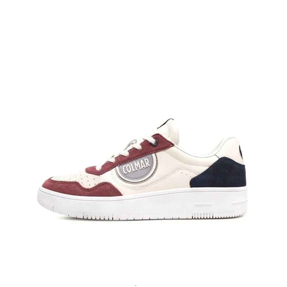 Scarpe da Uomo COLMAR Art. AUSTIN CHOICE 047 sneakers OFF WHITE NAVY BURGUNDY