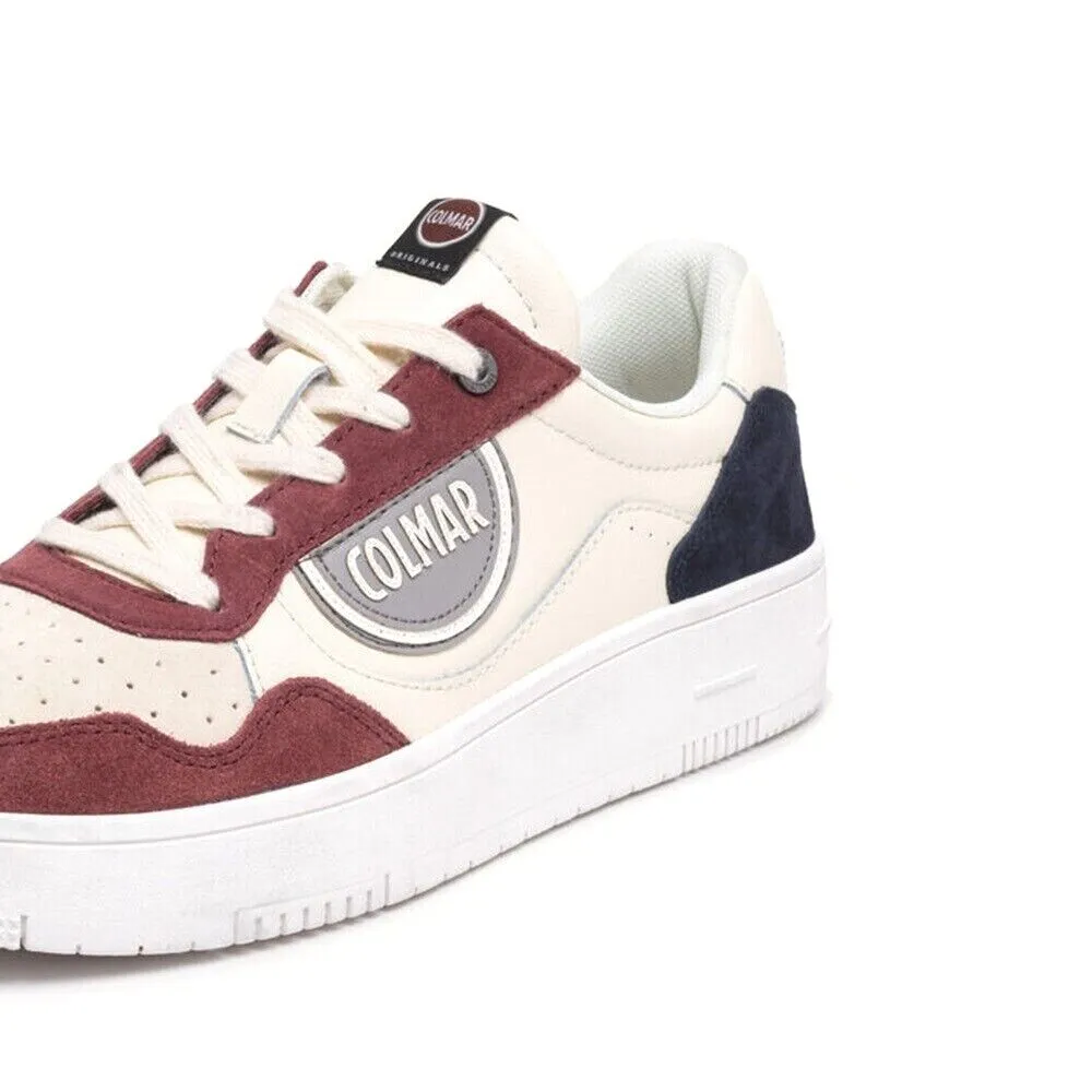 Scarpe da Uomo COLMAR Art. AUSTIN CHOICE 047 sneakers OFF WHITE NAVY BURGUNDY