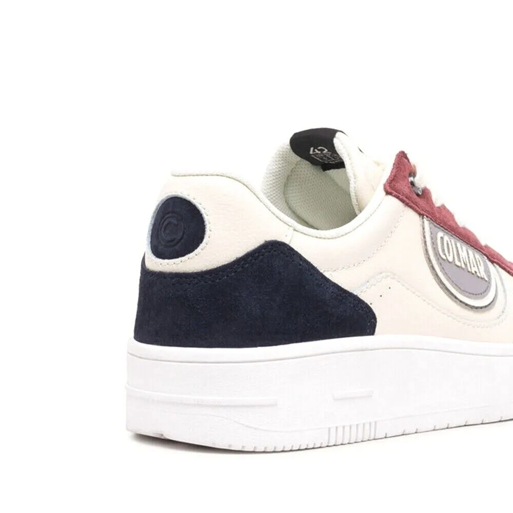 Scarpe da Uomo COLMAR Art. AUSTIN CHOICE 047 sneakers OFF WHITE NAVY BURGUNDY