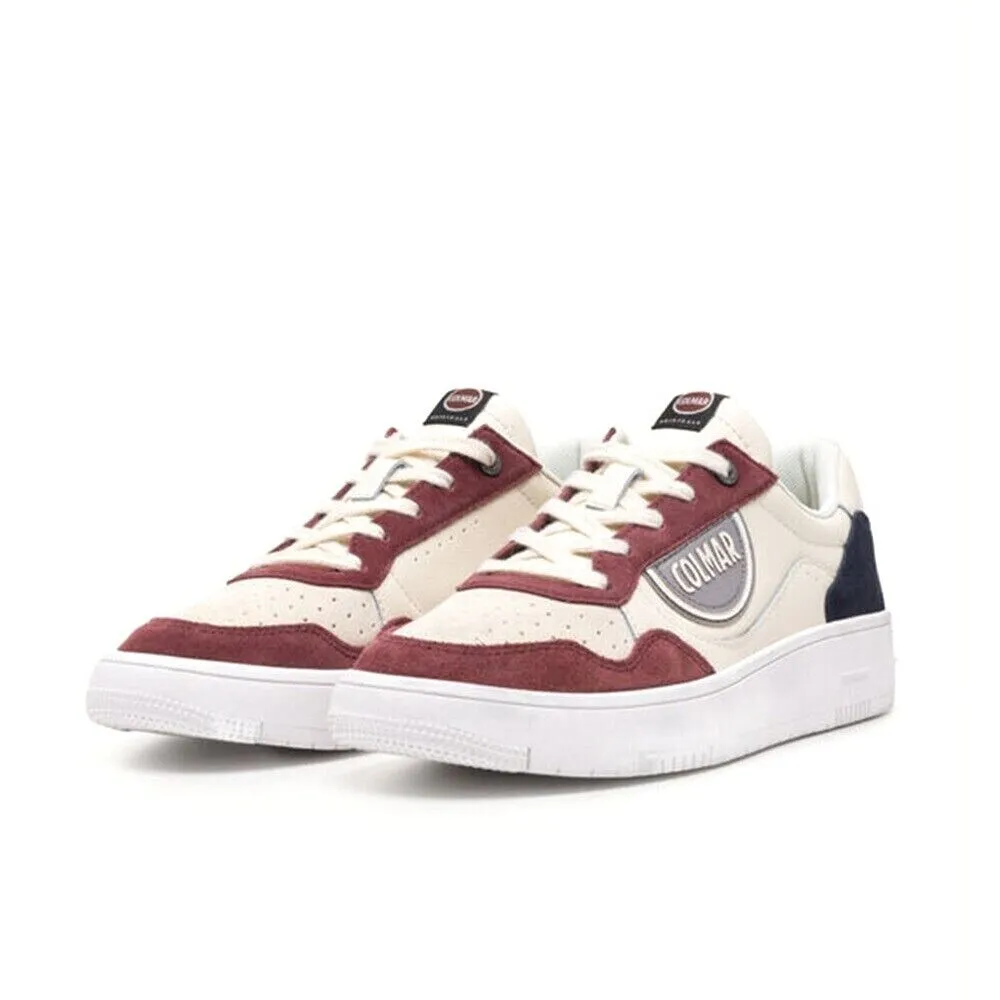 Scarpe da Uomo COLMAR Art. AUSTIN CHOICE 047 sneakers OFF WHITE NAVY BURGUNDY