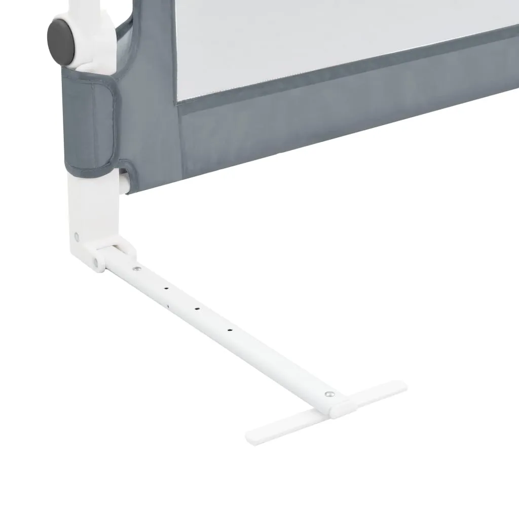 Sponde Letto di Sicurezza Bambini Grigio 102x42cm Poliestere